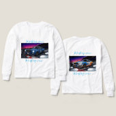 Une mustang fait une course (Motif Recto et Verso)