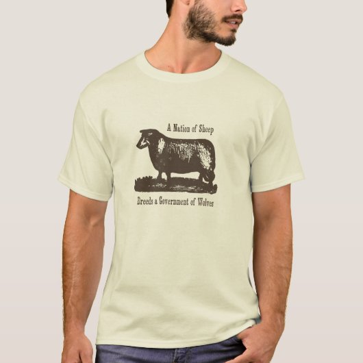 Une nation de T-shirt de moutons (Devant)
