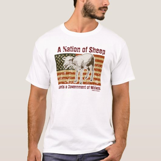 Une nation de T-shirt de moutons (Devant)