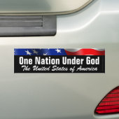 Une nation sous Dieu, Sticker de pare-chocs patrio (En voiture)