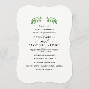 Une nature simple  Faire-part de mariage minimalis