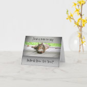 Une note à dire Bonjour - Carte de voeux vierge (Fleur jaune)