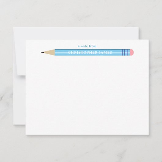 Une note de l'enfant de la carte à billet plat au  (Devant)