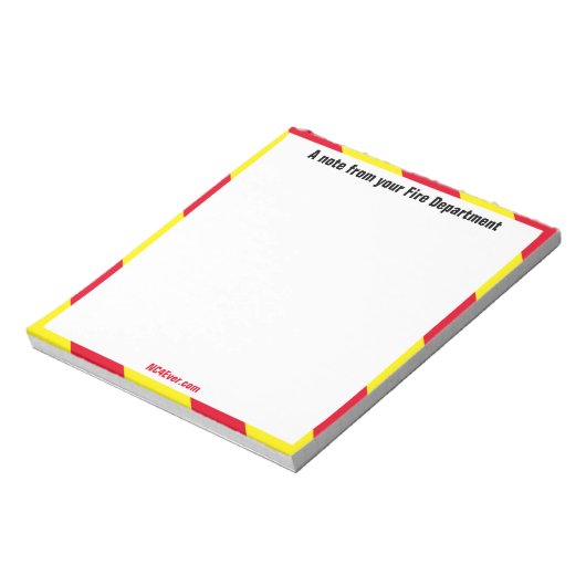 Une note de votre bloc-notes Fire Department (Tourné)