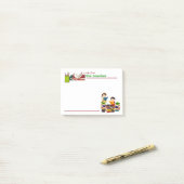 Une note des notes de post-it de professeur (Sur un bureau)