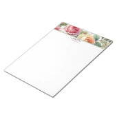 Une note du bloc-notes de roses florales personnal (Incliné)
