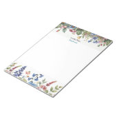 Une note du bloc-notes floral personnalisé (Incliné)