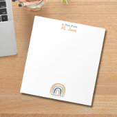 Une Note Du Bloc-Notes Inspiré De L'Enseignant Arc