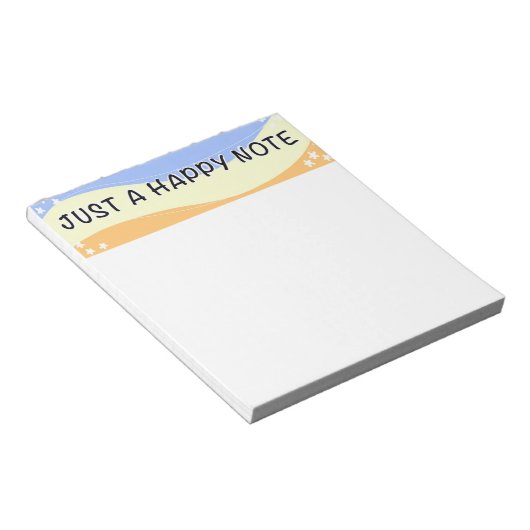 Une note heureuse - bloc-notes (Incliné)