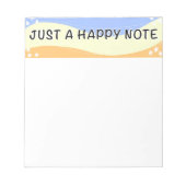Une note heureuse - bloc-notes (Devant)
