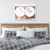 Une Nouvelle Carte De La Toile Enveloppée Terraque (Insitu(Chambre))