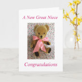 Une nouvelle grande carte nièce (Fleur jaune)