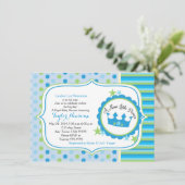 Une nouvelle invitation à la douche pour bébé prin (Debout devant)