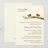 Une nouvelle invitation au Baby shower des oeufs (Devant / Derrière)