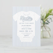 Une nouvelle invitation de Baby shower de petits c (Debout devant)