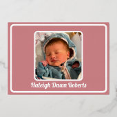 Une nouvelle main pour tenir le Faire-part de nais (Verso)