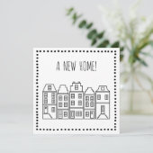 Une nouvelle maison ! carte de voeux de | (Debout devant)