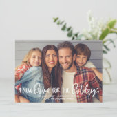 Une nouvelle maison pour les fêtes Photo Carte de  (Debout devant)