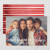 Une nouvelle maison pour les fêtes Photo Carte de  (Devant / Derrière)