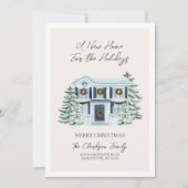 Une nouvelle maison pour les vacances Carte de vœu (Devant)