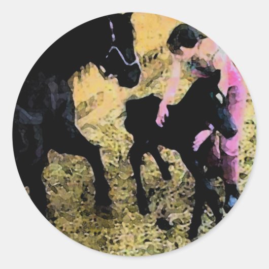 Une nouvelle maman Stickers (Devant)