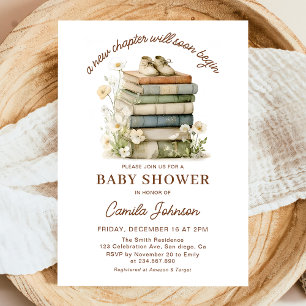 Une nouvelle page commence Invitation pour Baby Sh