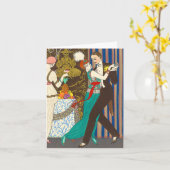 Une nuit dans la carte de note décadente d'art (Fleur jaune)