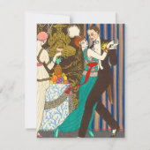 Une nuit dans les invitations décadentes d'art (Devant)