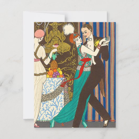 Une nuit dans les invitations décadentes d'art (Devant)