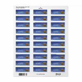 Une nuit de Noël Retourner l'adresse Étiquettes (Feuille entière)