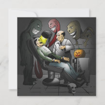 Une nuit d'Halloween chez le dentiste Invitation