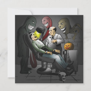 Une nuit d'Halloween chez le dentiste Invitation