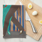 Une nuit en serviette de cuisine décadente d'art (Quart Plié)