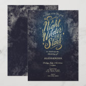 Une Nuit Sous les Étoiles Invitation (Devant / Derrière)