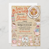 Une nuptiale brasse une invitation à la douche (Devant / Derrière)