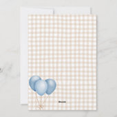 Une oie bête 1er Invitation anniversaire (Dos)