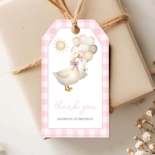 UNE Oie Ridicule, Étiquettes Cadeaux Ballons