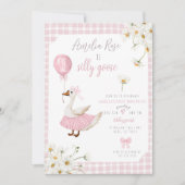 Une Oie Silencieuse Première Invitation Anniversai (Devant)