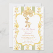 Une oie sotte 1er invitation anniversaire (Devant)