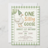 Une oie sotte 1er invitation anniversaire (Devant)