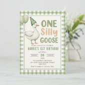 Une oie sotte 1er invitation anniversaire (Debout devant)