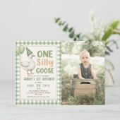 Une oie sotte 1er invitation anniversaire (Debout devant)