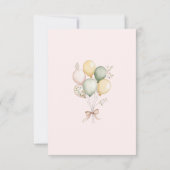 Une oie stupide Pink Bow Carte de remerciements d' (Dos)