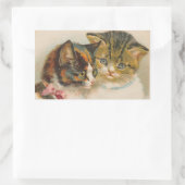 Une paire de chatons par Helena Maguire Sticker Sh (Sac)