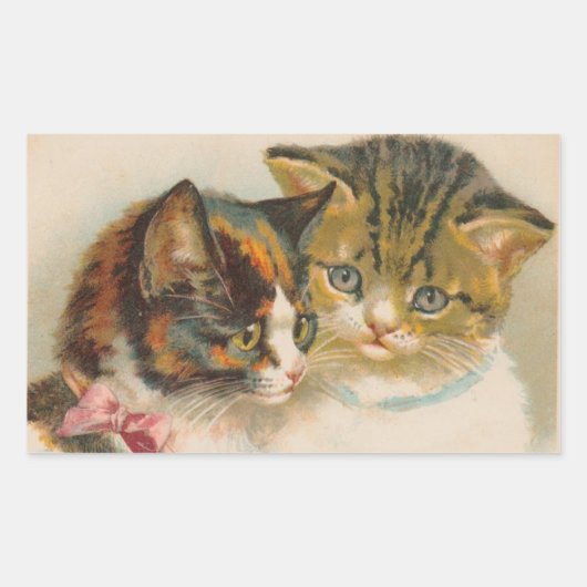 Une paire de chatons par Helena Maguire Sticker Sh (Devant)