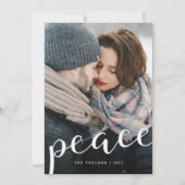 Une paix débordante | Carte photo de vacances vert (Devant)