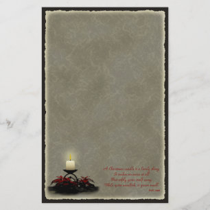 Une papeterie de bougie de Noël