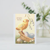 Une Pâques Joyeuse ... Carte Pâques vintage (Debout devant)