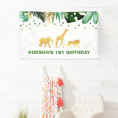 Une partie sauvage d'animaux de jungle de bannière (En situation)