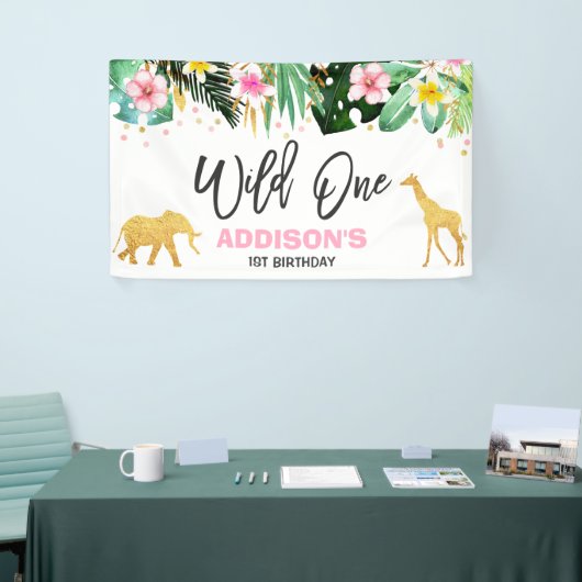 Une partie sauvage d'animaux de jungle de bannière (Salon professionnel)